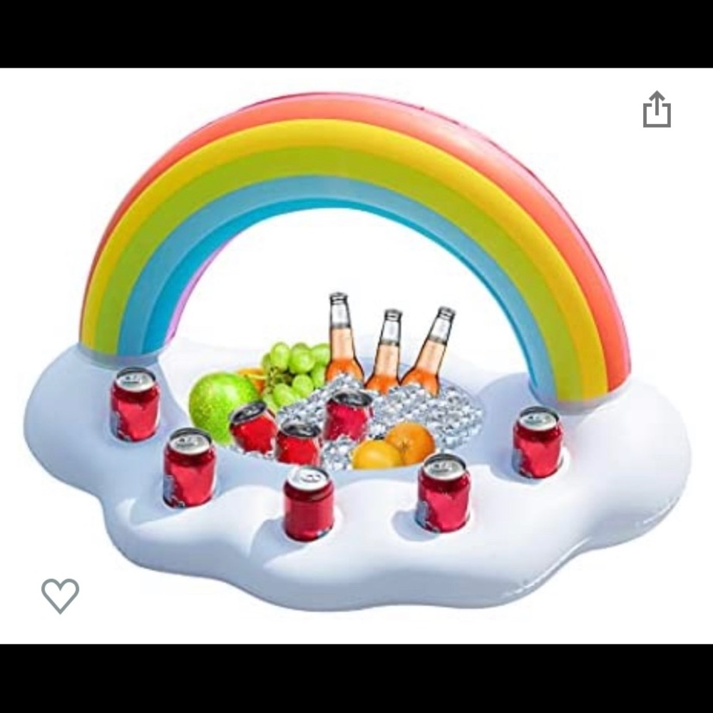 NEW Rainbow Drink Holder Float 🌈